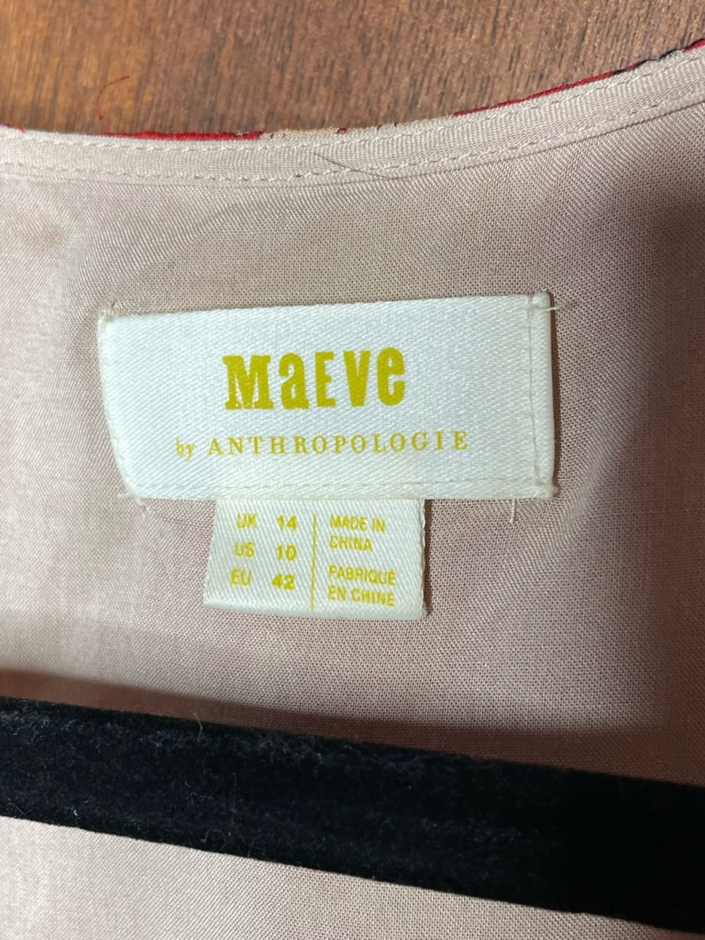 Maeve Anthropologie Patchwork Floral Midi Dress Boho V-Neck Button Front US 10 - Picture 5 of 6